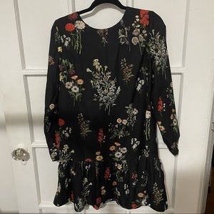 Floral Philosophy Dress with tie in the back
